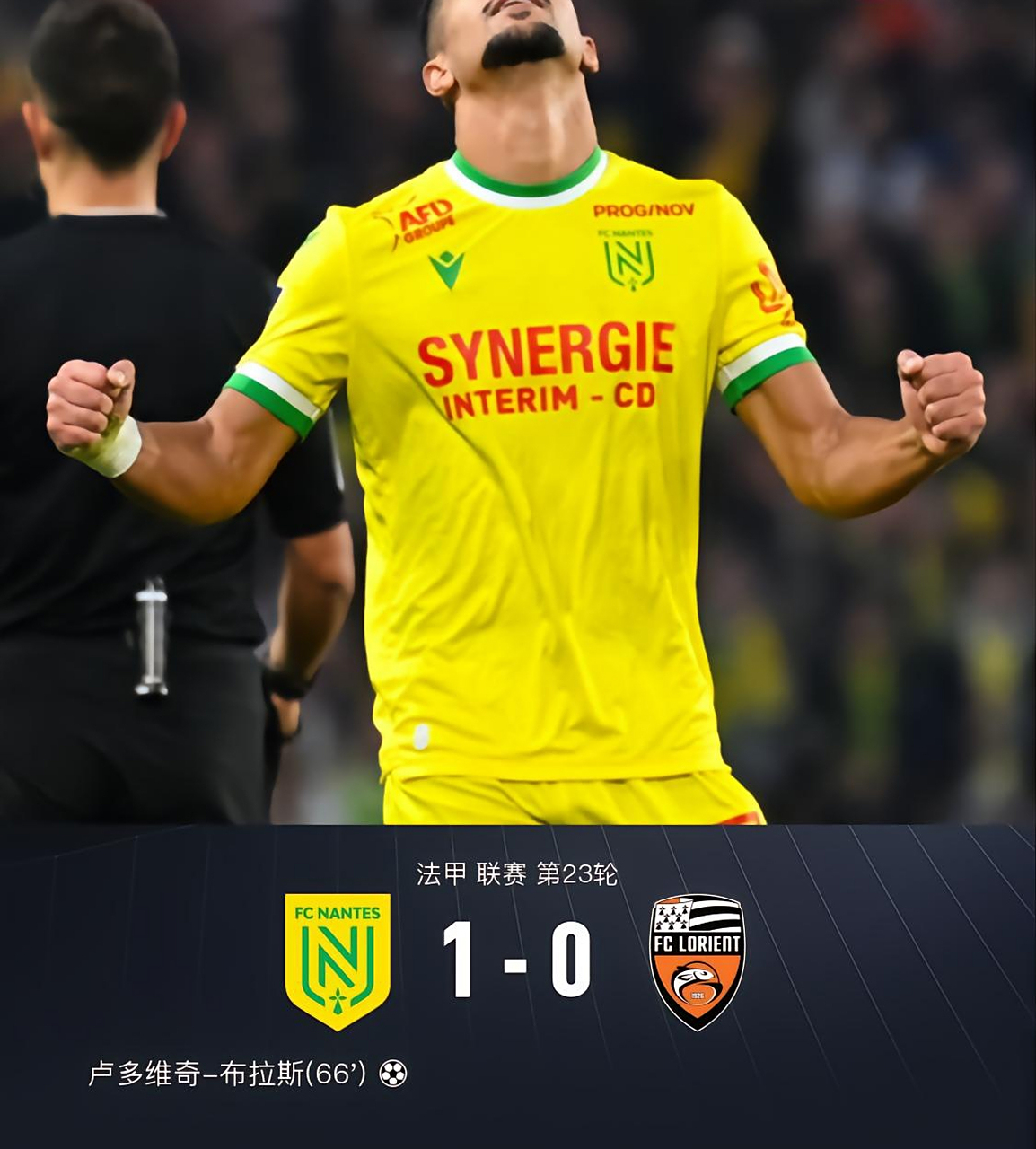 南特主场失利，联赛排名有所下滑的简单介绍